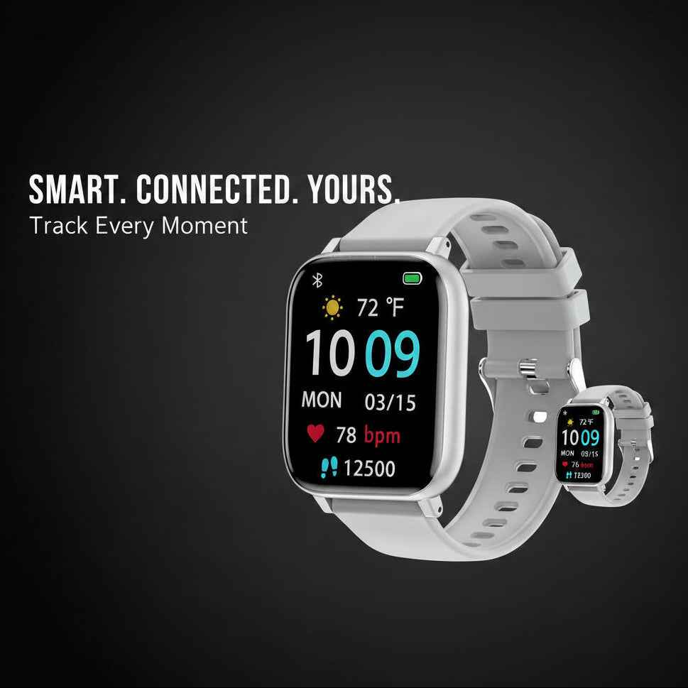 Smartwatch with Heart Rate and Blood Pressure Monitoring