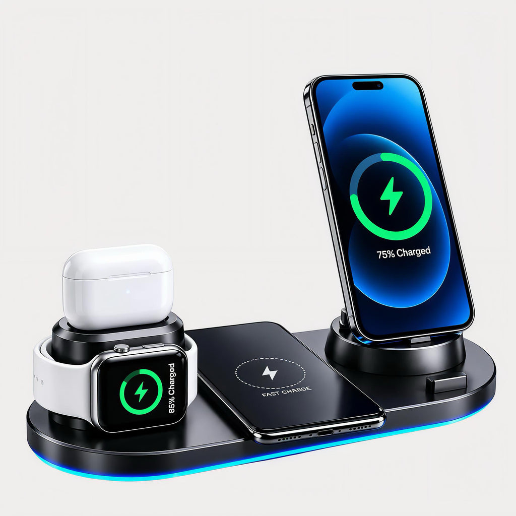 OmniCharge™ 6-in-1 Fast Wireless Charging Station