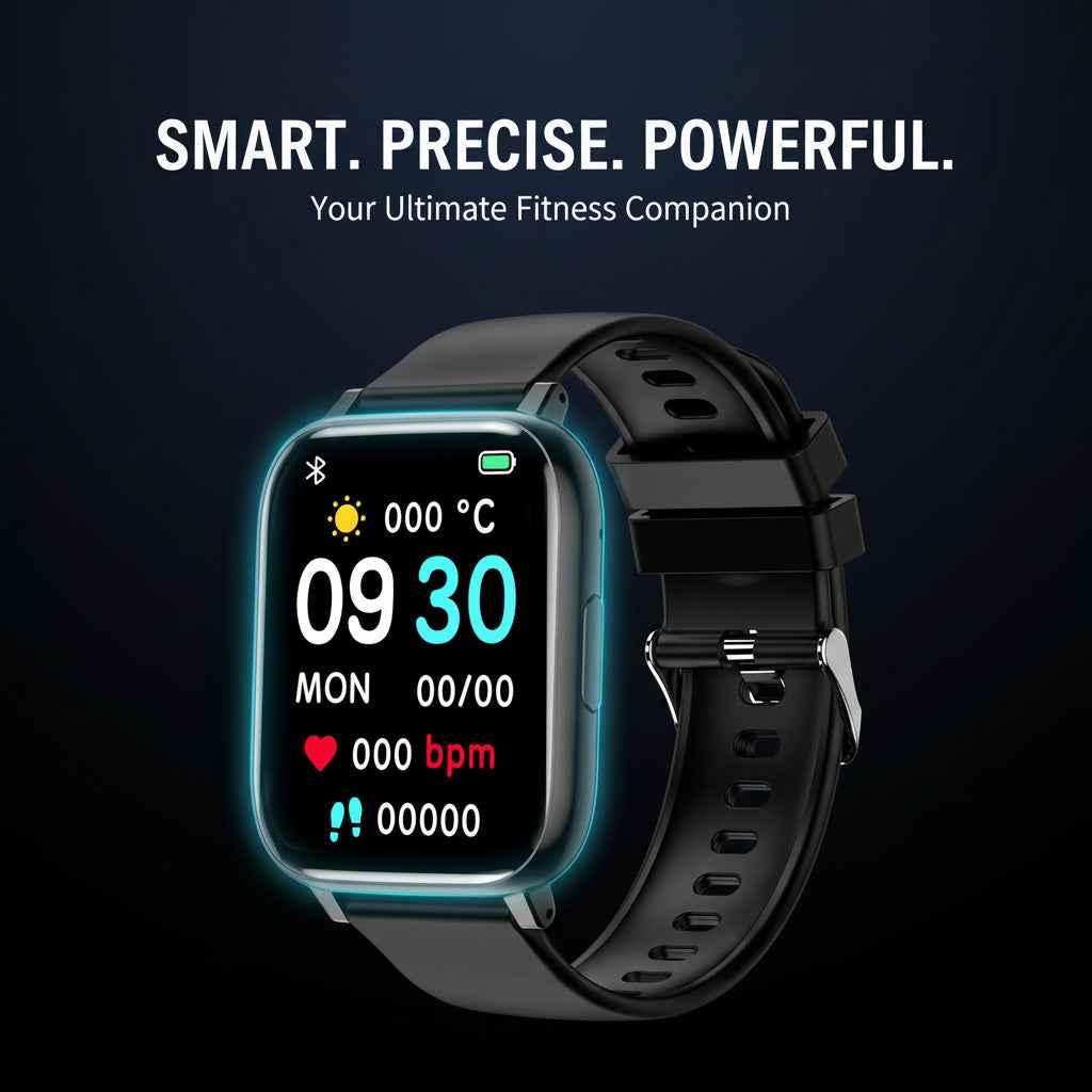 Smartwatch with Heart Rate and Blood Pressure Monitoring