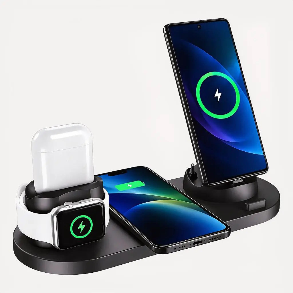 OmniCharge™ 6-in-1 Fast Wireless Charging Station