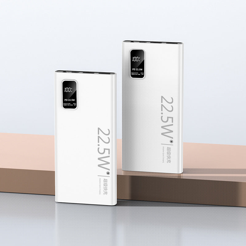 Two power bank devices with '22.5W' branding on a light background