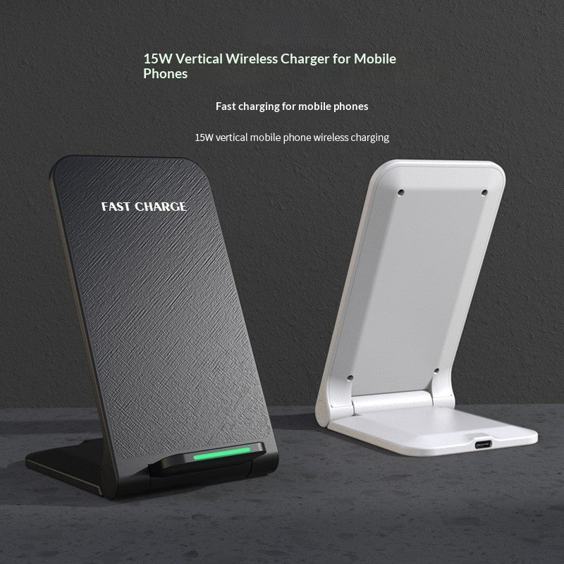 15W Foldable Vertical Wireless Charging Stand