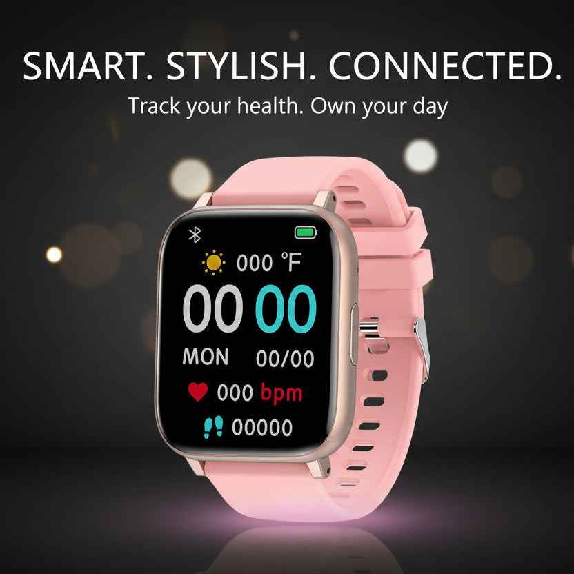 Smartwatch with Heart Rate and Blood Pressure Monitoring