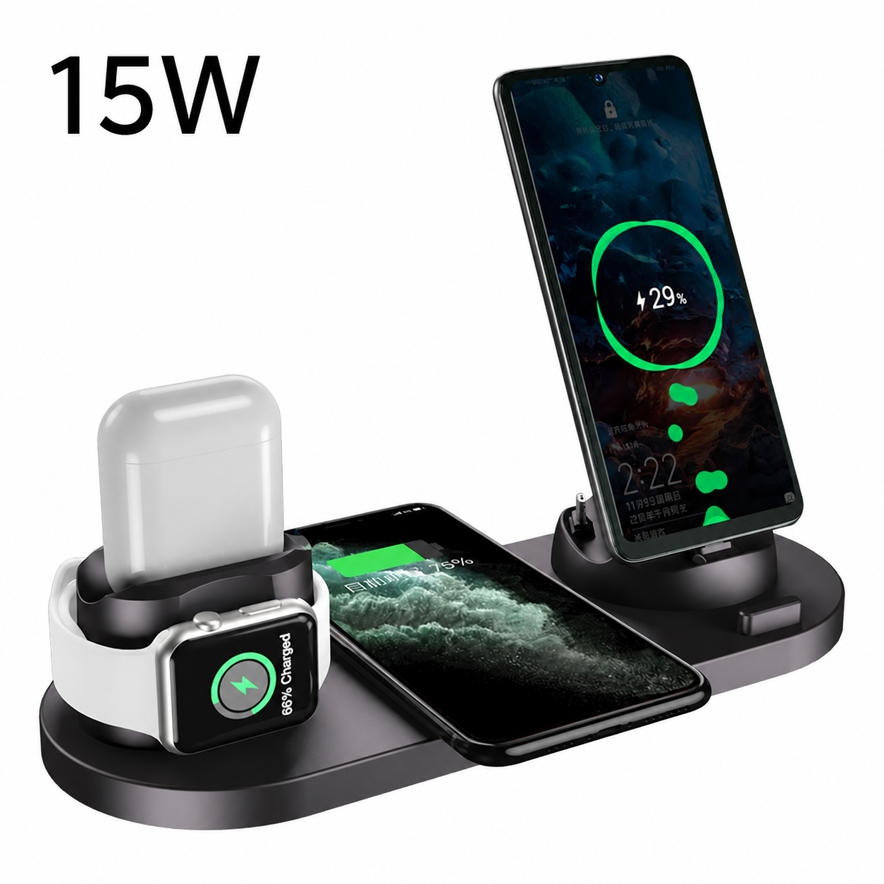 OmniCharge™ 6-in-1 Fast Wireless Charging Station