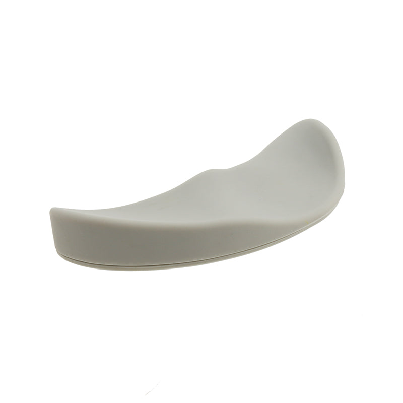 Gray silicone wrist guard on a white background