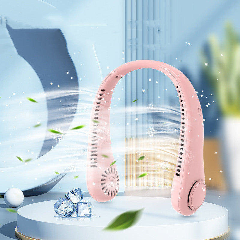 Portable air conditioner fan with cooling effect and ice cubes