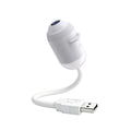 White USB camera with flexible arm on a white background